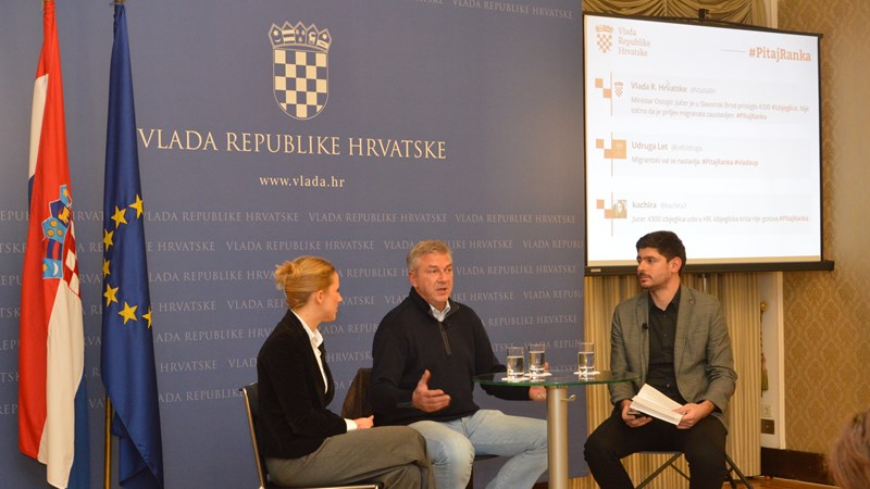 Interior Minister Ostojić on TweetUP: There are no problems with the management of migrant crisis in Croatia